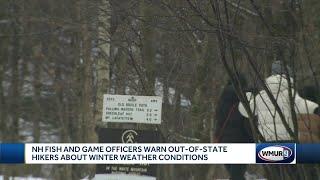 NH Fish and Game warns out-of-state hikers about winter conditions