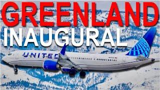 UNITED’S FIRST Flight to NUUK, Greenland!