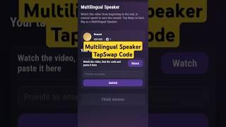 Multilingual Speaker TapSwap Code