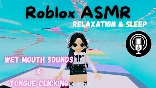 Roblox ASMR - Cotton Candy Obby - Tongue clicking mouth sounds for relaxation and sleep