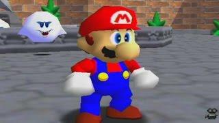 Super Mario 64 100% Walkthrough Part 5 - Big Boo's Haunt