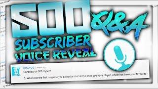 500 SUBSCRIBER Q&A AND VOICE REVEAL// HYPER MATTERS