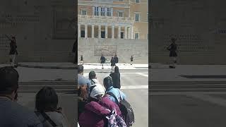 Evzones Greek Presidential Guard ( Τomb of Unknown Soldier ) Monument in Athens   8 - 3  - 2025