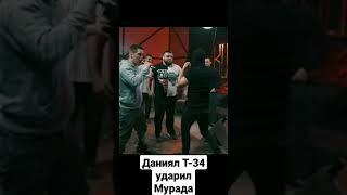 ЖЁСТКАЯ ДРАКА В СТУДИИ  Даниял Т 34 VS Мурад Гюлиев #shorts #боибезправил #mma