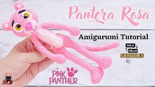 How to crochet the Pink Panther | Amigurumi Tutorial | ENG/SPA Subtitles