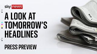 Sky News Press Preview l Thursday 26 September