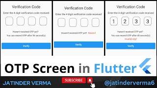 OTP Verification Screen in Flutter