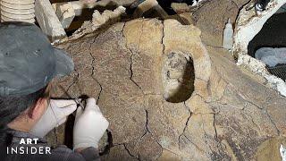 How A Paleontologist Cleans Dinosaur Fossils | Art Insider