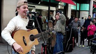 Charlie O'Brien Charms Grafton Street Crowd with "Viva La Vida" by Coldplay.