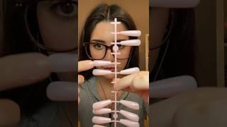 Girl does her fake nails at home #asmr #shorts #shortsvideo