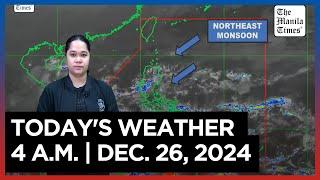 Today's Weather, 4 A.M. | Dec. 26, 2024