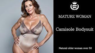 Mature woman in camisole bodysuit : Fashion tips 18 : Natural older woman over 50