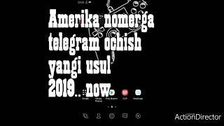 Amerika nomerga telegram ochish yangi usul 2019