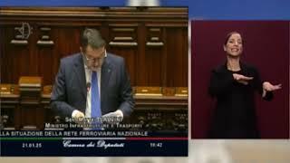 MATTEO SALVINI IN DIRETTA DALLA CAMERA DEI DEPUTATI (21.01.2025)