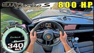 800HP PORSCHE 992 TURBO S // 340KMH on UNLIMITED AUTOBAHN!