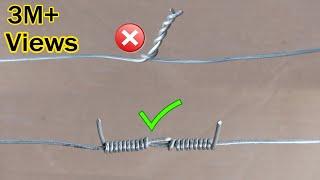 Properly Joint Steel Wire How to Twist Steel Wire Together /Part 4