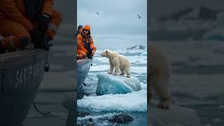 "Rescuing a Stranded Polar Bear Cub in Antarctica" #polarbearrescue #arcticadventures #polarbears