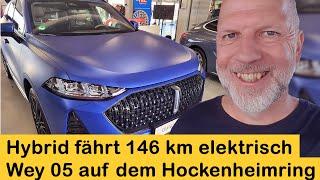 Hybrid fährt 146 km elektrisch - GWM Wey 05 auf dem Hockenheimring