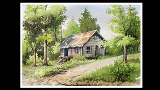 How to paint with watercolour | Landscape Painting | PS Art Gallery