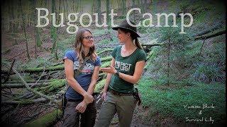 Wild Girls- Overnight with Survival Lilly in the Bugout camp - Part 2 - Vanessa Blank - 4K