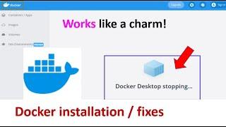 install docker on windows | docker engine stopped windows 10