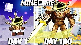 I Survived 100 Days as SINISTER CLOCKMAN in Minecraft!