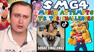 Mario Attempts Tik Tok Challenges | Reaction