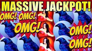 OH MY RAVENS!!! MASSIVE JACKPOT!  WICKED WINNINGS WONDER 4 TOWER Slot Machine (Aristocrat)