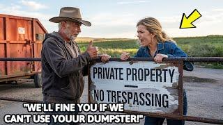 HOA Karen Trespasses On My Ranch Property, INSISTS On Using MY Dumpster, Else She'll Fine Me!