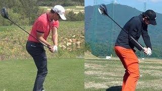[1080p HD] Rory Mcilroy vs Adam Scott Driver Golf Swing
