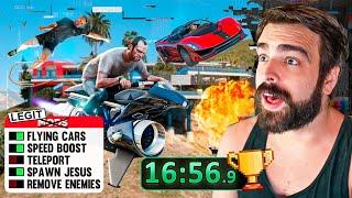 How Fast Can You Beat GTA 5 If You Use Cheats? - Cheat% #2