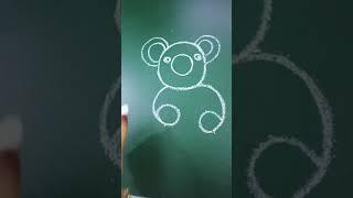 Easy drawing for kids ll teddy bear  #tuitionvlog #viralvideo #shortsvideo #