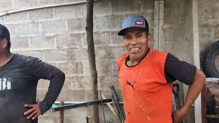 Día 1 de la construcción del Muro de don Hugo| seguimos reuniendo apoyo para construir su casa