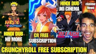 Crunchyroll free Subscription!! Naruto Shippuden Hindi Dub Episodes | Bleach Hindi Dub Jio Cinema