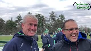 John Kiely chats to Sporting Limerick at Irish Cultural Centre