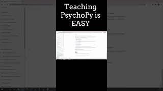 Teaching undergrads PsychoPy? Check out some of these materials! #shorts