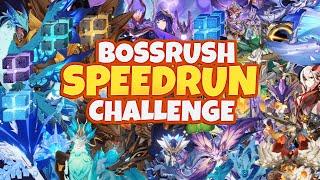 All Bosses Speedrun Challenge One Team One Recording | Genshin Impact