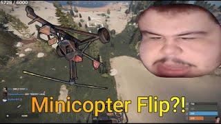 How to flip the Minicopter on Rust  