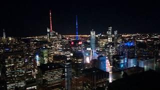 New York City - Top of the Rock - Rockfeller Center 360° view by night