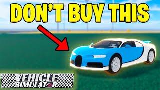 9 Vehicles You Should Avoid Buying in Vehicle Simulator