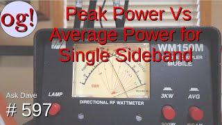 Peak Power vs Average Power for Single Sideband (#597)