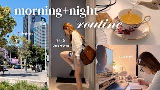 Life in Australia | morning & night routine as a corporate girly, cozy& productive *on a good day*