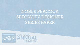 EN Noble Peacock Specialty Designer Series Paper
