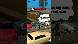 CJ mocks grandpa in GTA San Andreas 