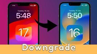 How to Downgrade iOS 17 to iOS 16 Without Computer | Downgrade Your iOS Device From iOS 17 to iOS 16