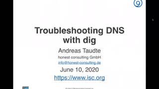 Troubleshooting DNS with dig, 10 June 2020