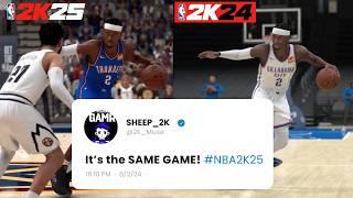 IS NBA 2K25 the SAME GAME AGAIN? NBA 2K25 vs 2K24 Comparison!