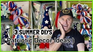 DIY SUMMER DECOR IDEAS for 2024 / Five Patriotic Decorations / Ramon At Home