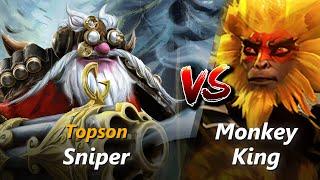 Topson mid Sniper vs Monkey King | First 10 minutes