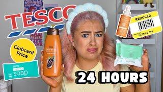24 HOURS only using TESCO CHEAPEST BEAUTY PRODUCTS  do they actually work…